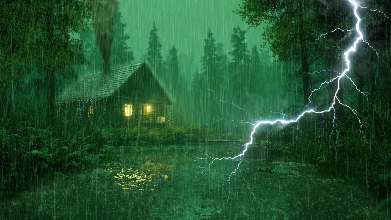 HEAVY RAIN AND THUNDER SOUNDS - DEEP SLEEP | Thunderstorm for Sleeping - Rain Sound Comfort #2