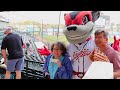 Opening night at the diamond for the richmond flying squirrels