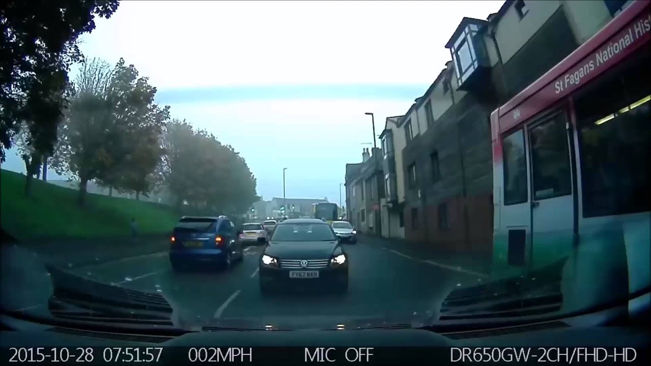 Bristol Bad Driving Bus Drive on Pavement