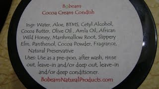 Bobeam Cocoa Cream Condish: 1st Impressions/Demo