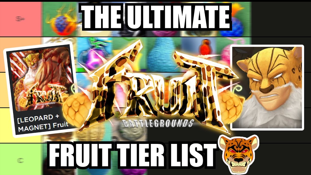 UPDATED] All Fruits Tierlist in Fruit Battlegrounds (CODES