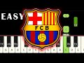 Cant Del Barça PIANO TUTORIAL FC Barcelona Anthem EASY HIMNE DEL BARÇA