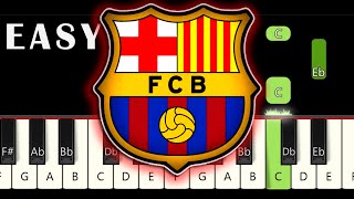 Video thumbnail of "Cant del Barça PIANO TUTORIAL FC Barcelona Anthem EASY HIMNE DEL BARÇA"