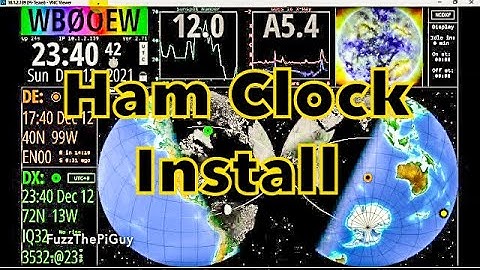 Raspberry Pi 4 Ham Clock Install  |  Ham Radio Clock Information