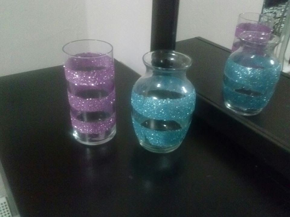 DIY GLITTER VASES YouTube