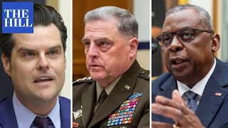 'YOU SHOULD BE FIRED!' Matt Gaetz rips military commanders during fiery hearing exchange