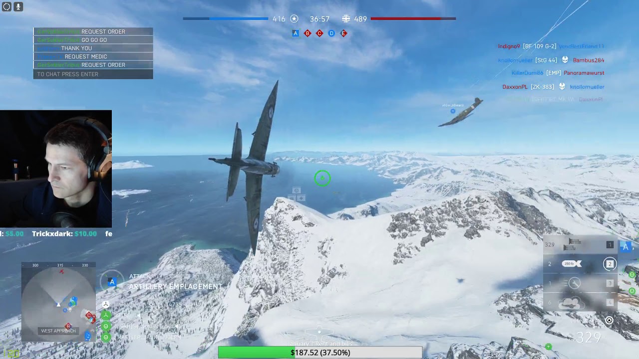 BFV - 1080p | Air combat on Fjell 652