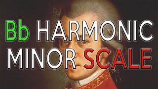 Bb HARMONIC MINOR SCALE in 30 SECONDES - ANIMATED MUSIC THEORY TUTORIAL