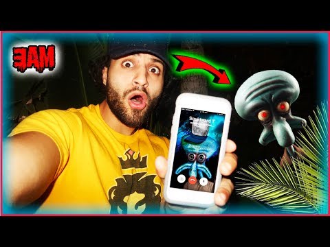 Squidward Tentacles gets MAD! Calling SQUIDWARD .EXE AS SLENDYBOB on facetime gone WRONG!