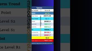 NCDEX SPICES : Daily Technical Levels 16 Jun 2026 #Coriander #Jeera #Turmeric #cuminseeds #haldi