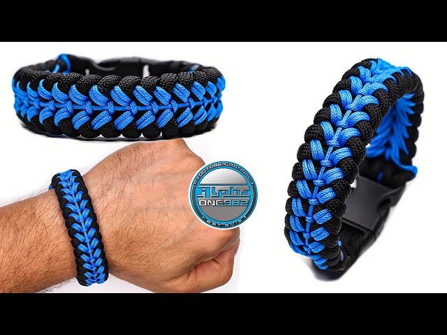 Stitched Cobra Paracord Bracelet Solomon Knot Tutorial 