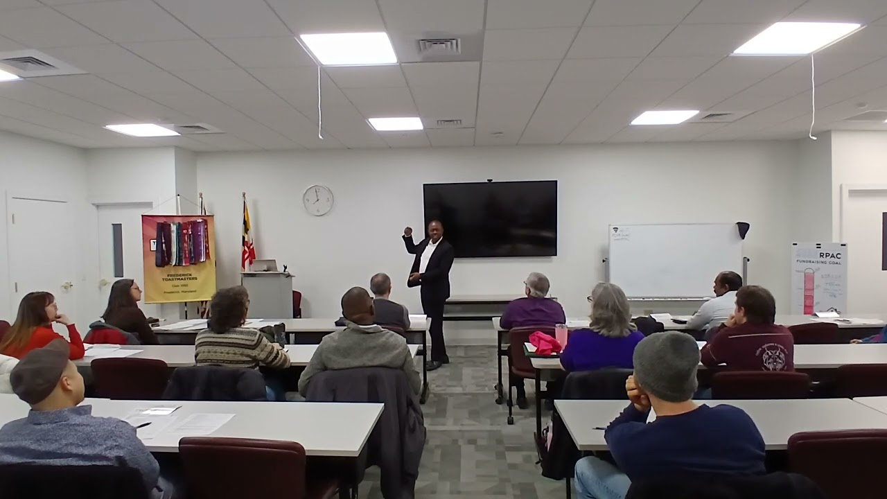 An inspiring and award winning speech with Toastmasters International - A step backward 