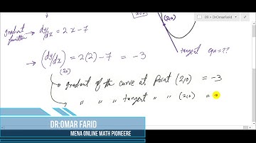 18-Differentiation (Equation of tangent) IGCSE AS Online Math