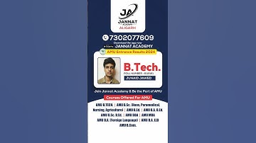 AMU B.TECH SELECTION 2024 #amubtech #amueee #computerscience #jeemains #amu #shorts #motivation