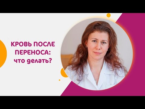 Кровь после переноса эмбриона: что делать?