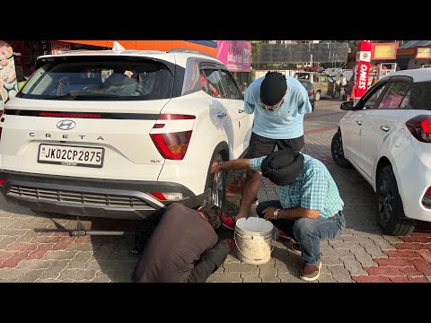 Trip pai nikal tai hi tyre puncture ho gya | nail jn tyre | masti aur mazai #travel #kashmir #food