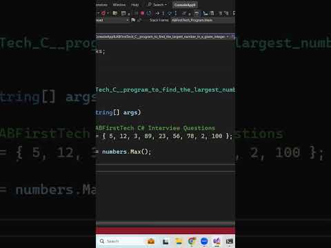 c# program to