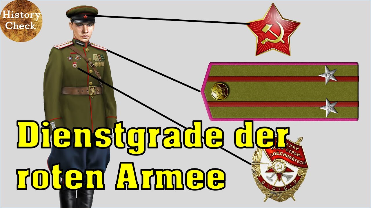 | Die Dienstgrade der roten Armee im zweiten Weltkrieg 1943-1945 | Eine Übersicht |