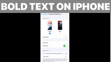 How to Enable / Disable Bold Text on iPhone (Tutorial)