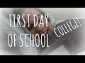 FIRST DAY OF SCHOOL (COLLEGE)