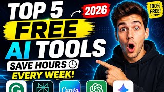 Top 5 FREE AI Tools That Will Save You Hours in 2026 🤖 | Best AI Tools