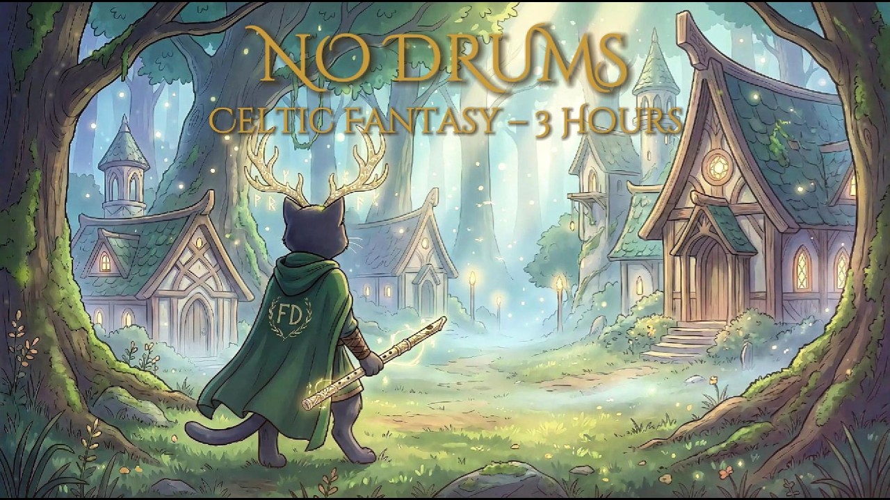 Celtic Writing Music – 3 Hours of No-Drum Fantasy Ambient for Deep Focus