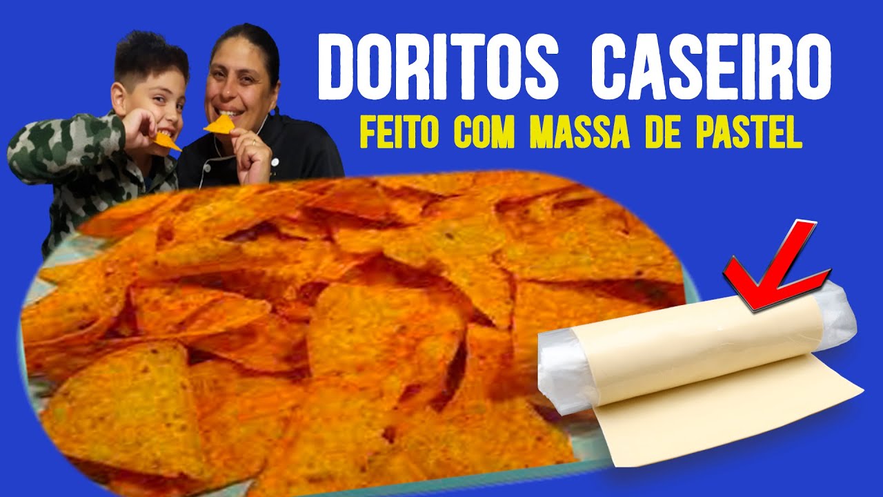 doritos caseiro melhor que o original feito com a massa do pastel