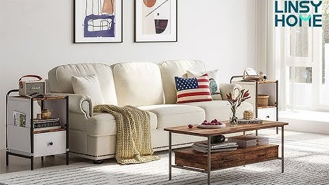 LINSY HOME AM3J Bedside Table  with USB Ports