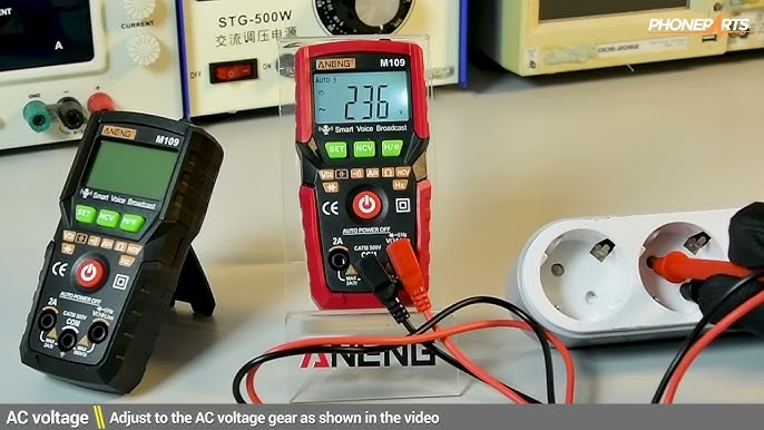 AN109 4000 Counts Digital Handheld Multimeter Intelligent Measurement- As Shown