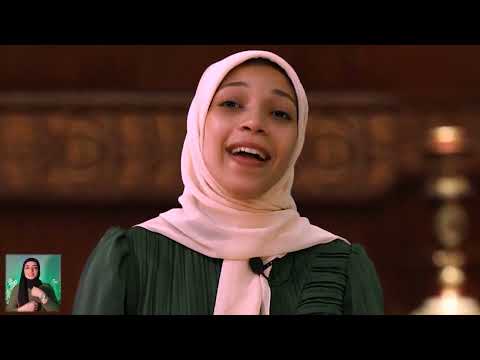 حوريه برعي بطلة العالم في الانشاد مع الداعيه الاسلامي حسني سرحان قناة السعوديه سندريلا الخليج