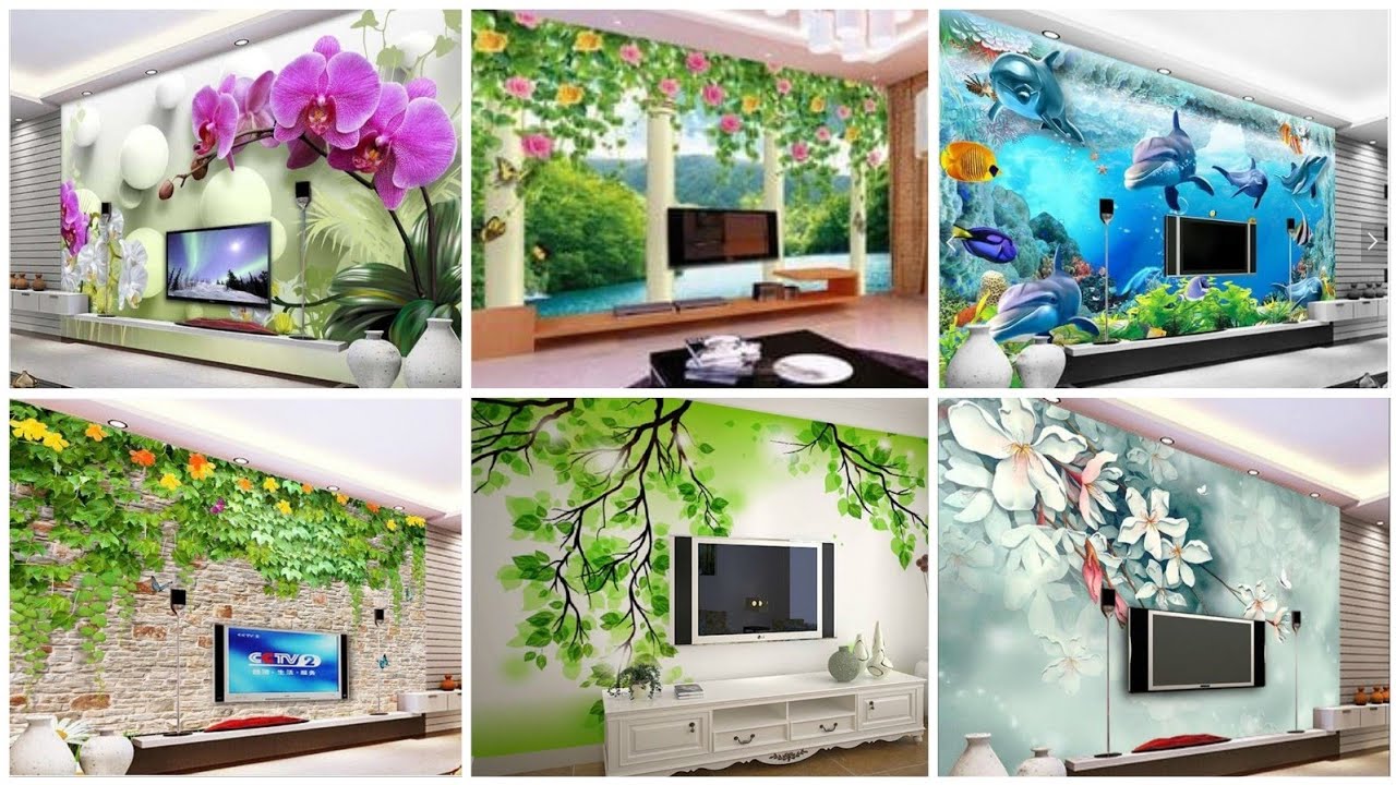 Most Attractive TV wall decoration ideas HD Tv wallpaper designs 