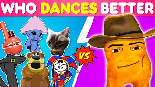 Who Dances Better | Gedagedigedagedago, Freddy Fazbear, Toothless Dance...!