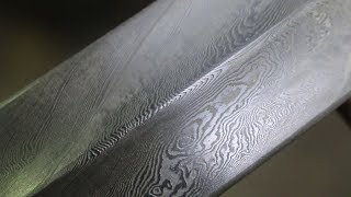 Forging two twisted bar Damascus daggers, part 2.