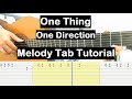 One Direction One Thing Guitar Lesson Melody Tab Tutorial Guitar Lessons for Beginners