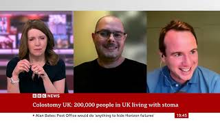 Colostomy UK BBC News feature with Giovanni Cinque and Matt Forde