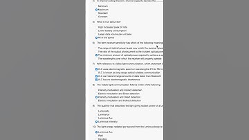 Optical Wireless Communications for Beyond 5G Networks and IoT NPTEL Week 1 Assignment Solution