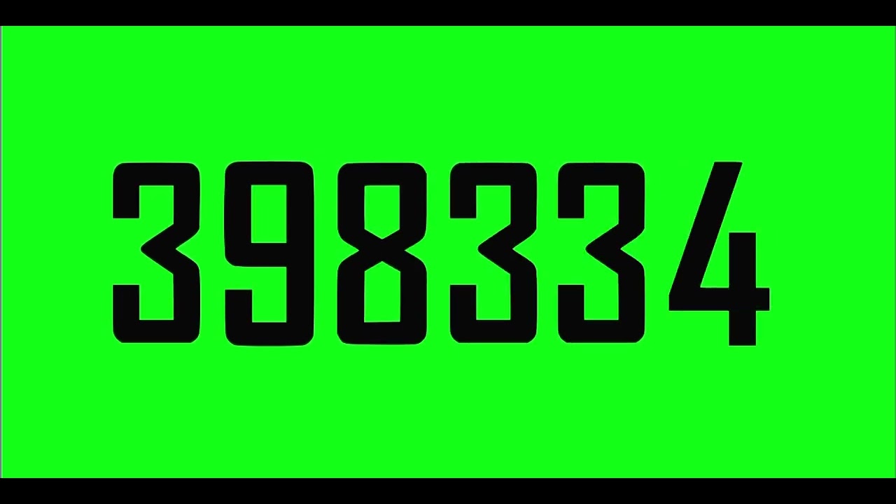 Numbers 1-1,000,000