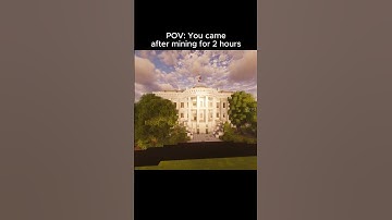 POV: you came back after mining for 2 hours #shorts #minecraft #minecraftbuilding #trend