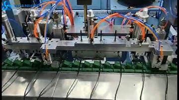 Fully Automatic Power Plug Assembly Line, Auto 2-pin Power Cord Pressing Machine