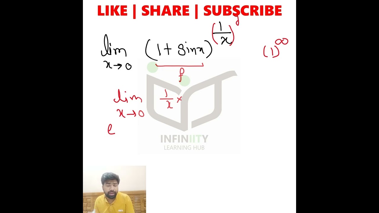 Limit of 1 to the power Infinity form | Concept Booster | Shorts | JEE | Niraj Keshri | IIT Math