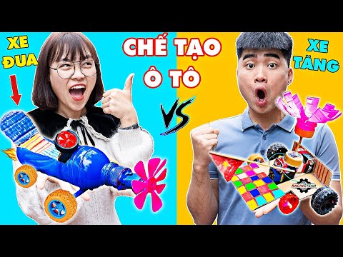 Thử Thách Chế Tạo Ô Tô Đồ Chơi Tự Chạy Từ Chai Nhựa – Ô TÔ Của Ai Chạy Nhanh Nhất ? Hà Sam