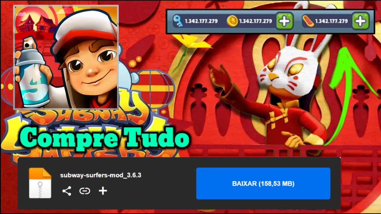 Subway Surfers Dinheiro Infinito ! Atualizado V 3.6.3 - YouTube
