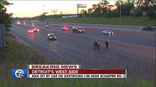 TRAFFIC ALERT: Pedestrian accident closes westbound I-96 (local) at Grand River in Detroit