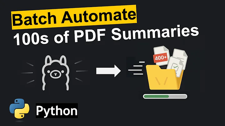 Summarize Hundreds of PDFs with Local AI Python Automation (Ollama + Gemma 3) thumbnail