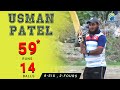 Usman patel batting  panvel vs navi mumbai  fantasy series2021