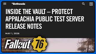 Fallout 76 PTS Patch - 01 May - Infestations Rework.