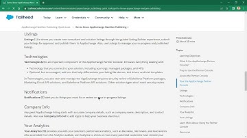 AppExchange NextGen Publishing  Quick Look  Salesforce Trailhead