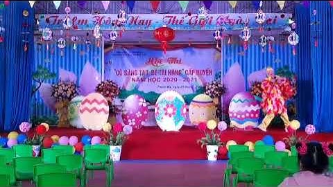 màn chào hỏi hội thi cô sáng tạo bé tài năng của trường MN Ninh dân. Thanh Ba. Phú Thọ