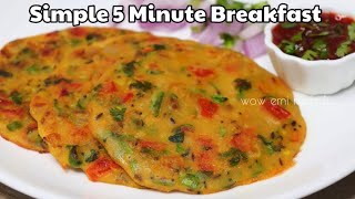 In the morning rush make this 5 minutes Simple Quick Breakfast Recipe | Instant Quick Lunchbox ideas