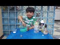 fazendo slime com agua boricada